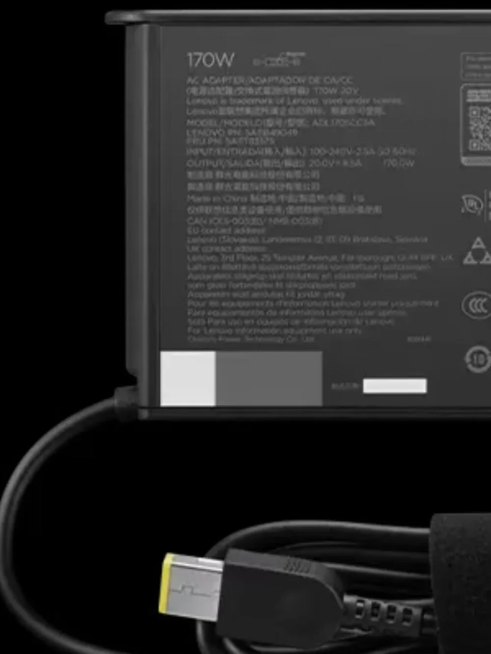EUC Lenovo Legion Slim 170W AC Adapter